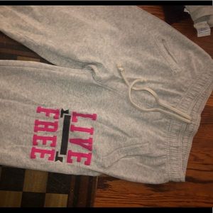 Grey sweatpants